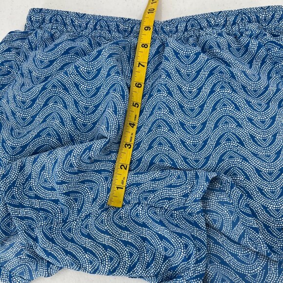 Patagonia Women's S Blue Dotted Wave Print Baggies Shorts Elastic Drawstring - Picture 8 of 12